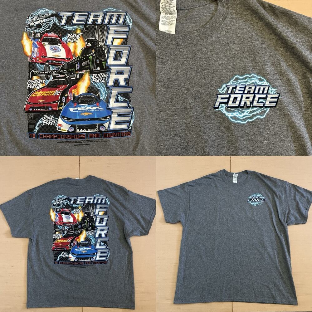 Team Force Men's Size 2XL John Force Team Short Sleeve Racing T-Shirt